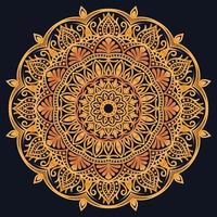 Decorative elements luxury ornament pattern gradient mandala design vector