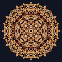 Decorative elements luxury ornament pattern gradient mandala design vector
