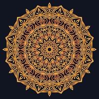 Decorative elements luxury ornament pattern gradient mandala design vector