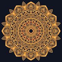 Decorative elements luxury ornament pattern gradient mandala design vector