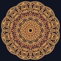Decorative elements luxury ornament pattern gradient mandala design vector