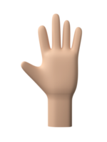 3D Hands Gestures isolated on transparent background PNG file format.