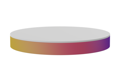 3d rendre, cylindre podium produit afficher Plate-forme étape scène isolé sur transparent Contexte. géométrique formes blanc présentation pour produit moquer en haut, cosmétique La publicité rester. png