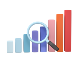 3d machen. Geschäft Infografik mit Lager Diagramme und Statistik Riegel Diagramm isoliert auf transparent Hintergrund. finanziell Linie Grafiken und Diagramme zum Präsentation und Finanzen Bericht. png