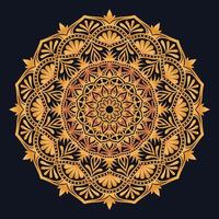 Decorative elements luxury ornament pattern gradient mandala design vector