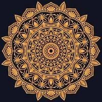 Decorative elements luxury ornament pattern gradient mandala design vector