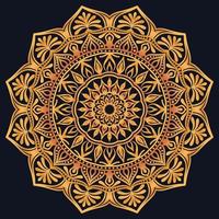 Decorative elements luxury ornament pattern gradient mandala design vector