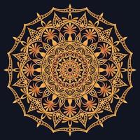 Decorative elements luxury ornament pattern gradient mandala design vector