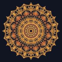 Decorative elements luxury ornament pattern gradient mandala design vector