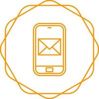 icono de vector de correo de teléfono inteligente