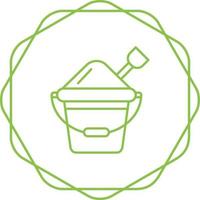 Sand Bucket Vector Icon