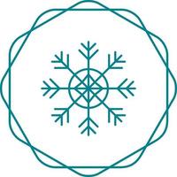 icono de vector de copo de nieve