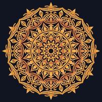 Decorative elements luxury ornament pattern gradient mandala design vector