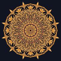 Decorative elements luxury ornament pattern gradient mandala design vector