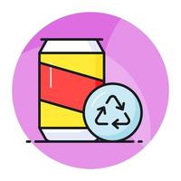 Modern handcrafted vector of recycling, ecological concept icon in premium style