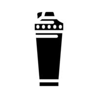 criba vibradora zalamero bebida glifo icono vector ilustración