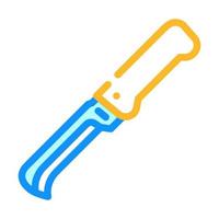 garden knife tool color icon vector illustration