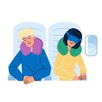 sleep in plane vector