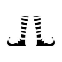 feet elf cute glyph icon vector illustration