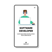 software developer man vector