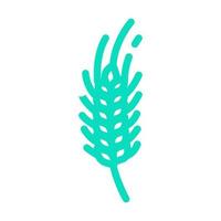 plant green wheat color icon vector illustration