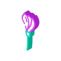 freesia flower spring isometric icon vector illustration