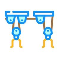 strap system garage tool color icon vector illustration