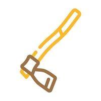 hoe garden tool color icon vector illustration