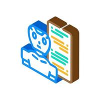 talk chat bot isometric icon vector illustration