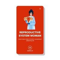 reproductive system woman vector