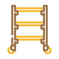 storage rack garage tool color icon vector illustration