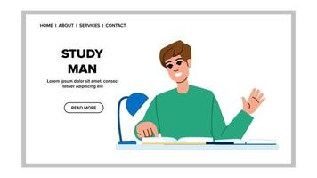 study man home vector