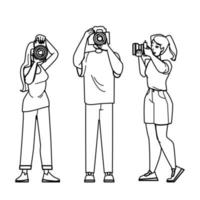 photographer photo vector