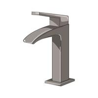 tap bathroom faucet cartoon vector illustration