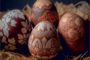 Decorative Colorful Easter eggs images for Easter day photo