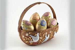 Decorative Colorful Easter eggs images for Easter day photo