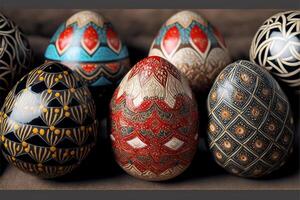 Decorative Colorful Easter eggs images for Easter day photo