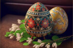 Decorative Colorful Easter eggs images for Easter day photo