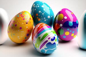 Decorative Colorful Easter eggs images for Easter day photo