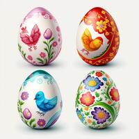 Decorative Colorful Easter eggs images for Easter day photo