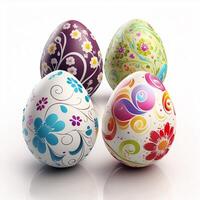 Decorative Colorful Easter eggs images for Easter day photo