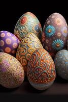 Decorative Colorful Easter eggs images for Easter day photo