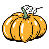 Yellow pumpkin sign illustration png