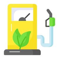 Check this premium quality vector of biofuel station, well designed icon of eco fuel in editable style