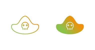 icono de vector de sombrero pirata