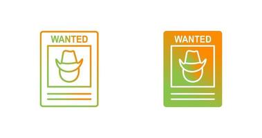 Wanted Poster Vector Icon