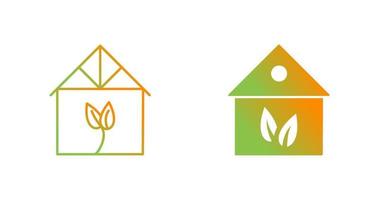 Green House Vector Icon