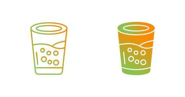 icono de vector de vaso de agua