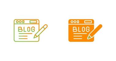 icono de vector de blog