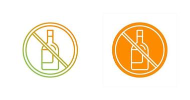 No Alcohol Vector Icon